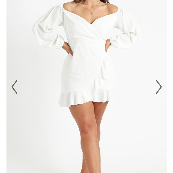 Showpo. Dresses & Skirts - White Linen Dress